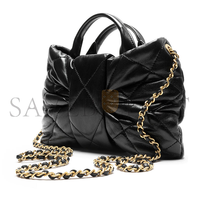 Ch**el master mini bow bag shiny lambskin as5849 (26*18*5cm)